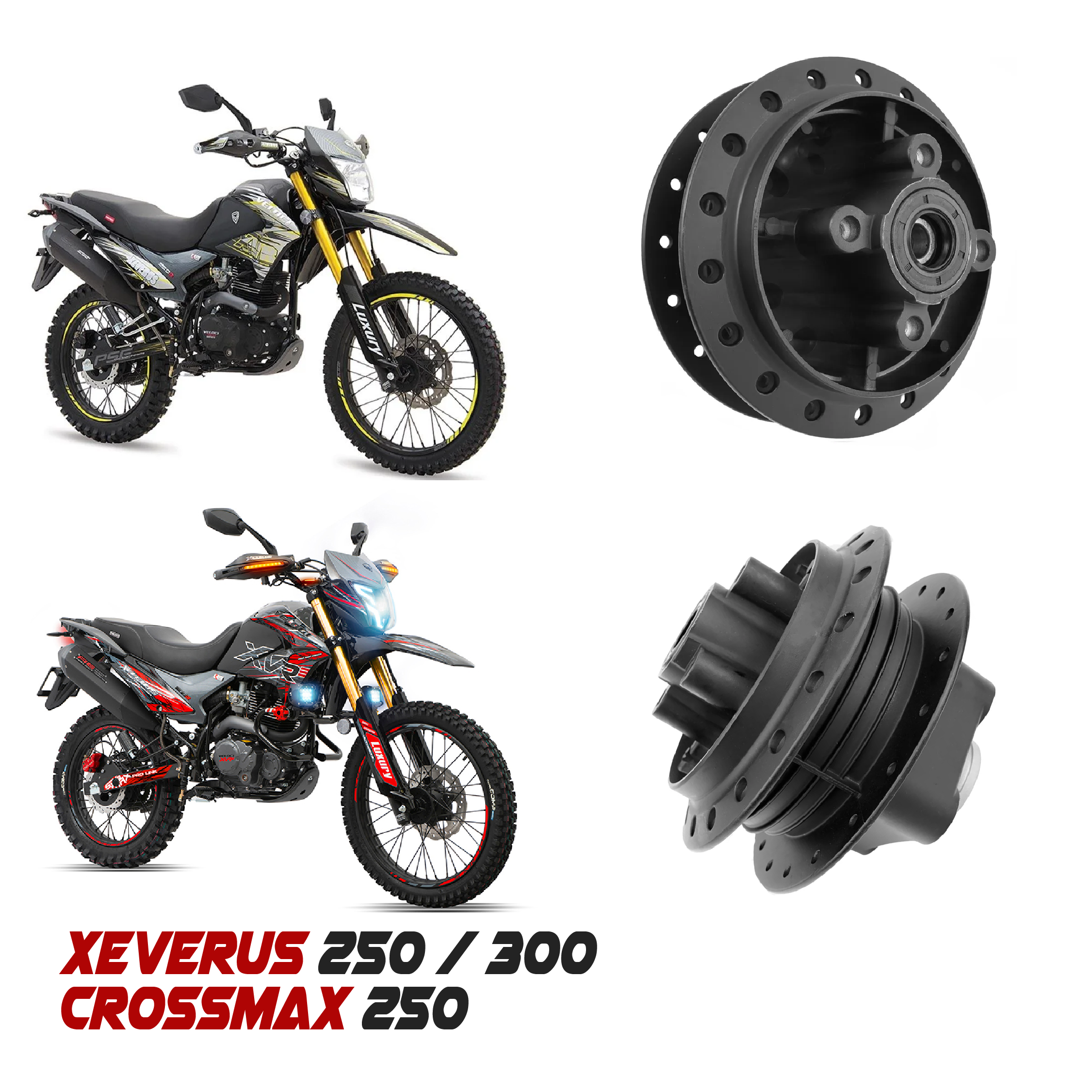 Maza Trasera Para Veloci Xeverus 250-300 Vento Crossmax 250