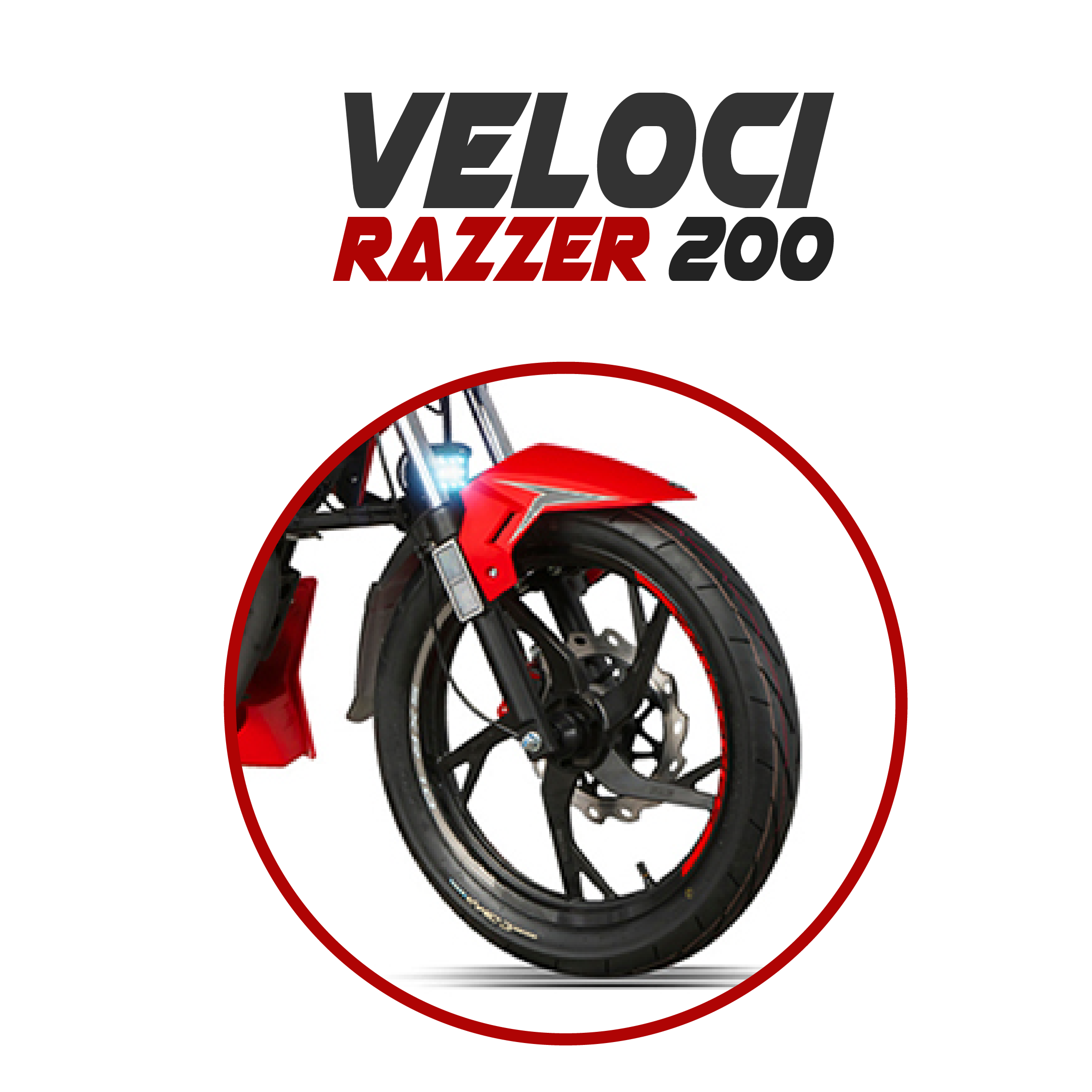 Salpicadera Delantera Para Moto Veloci Razzer Gtr 200c 19-23